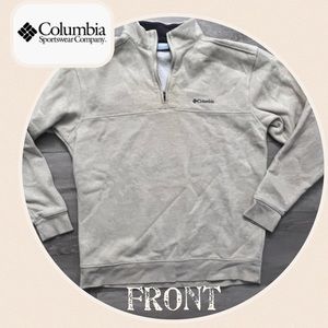 ***Columbia -Beige Pullover•EUC Size•large+Sweatshirt++Oversized sweatshirts ***